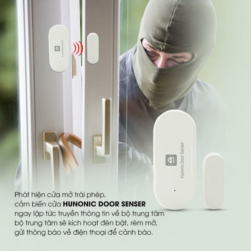 Cảm Biến Cửa Door Sensor Hunonic HNSSDOOR - Góc nhìn trước