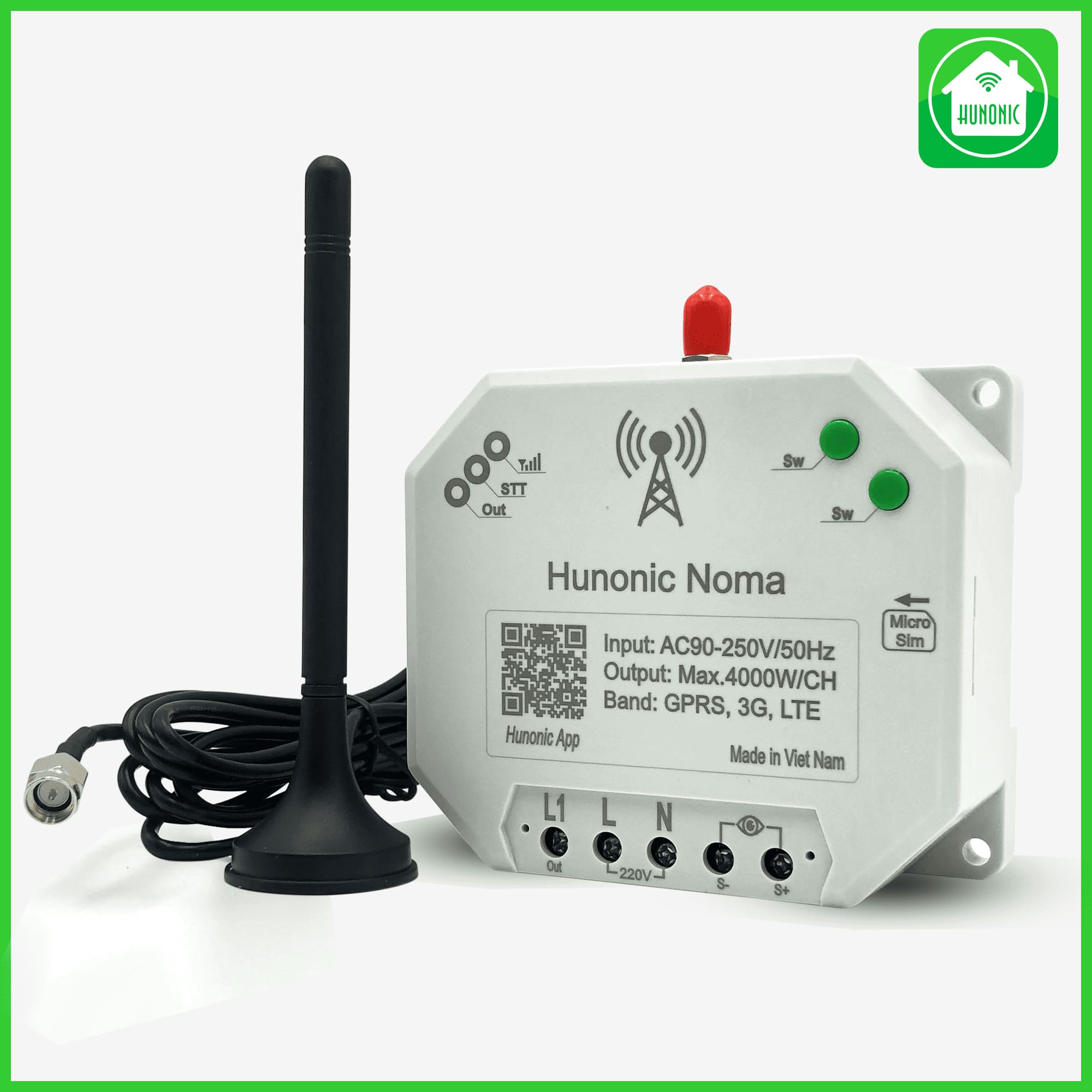 Mô-đun Noma 4CH dùng SIM Hunonic